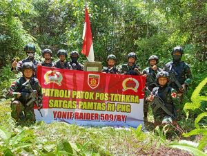 Satgas Pamtas RI-PNG Yonif Raider 509 Pos Tatakra Melaksanakan Patroli Satgas Pamtas RI-PNG Yonif Raider 509 Pos Tatakra Melaksanakan Patroli