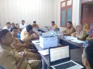 Camat Bandar Petalangan Pimpin Rapat Pra Musrenbang Tingkat Kecamatan.