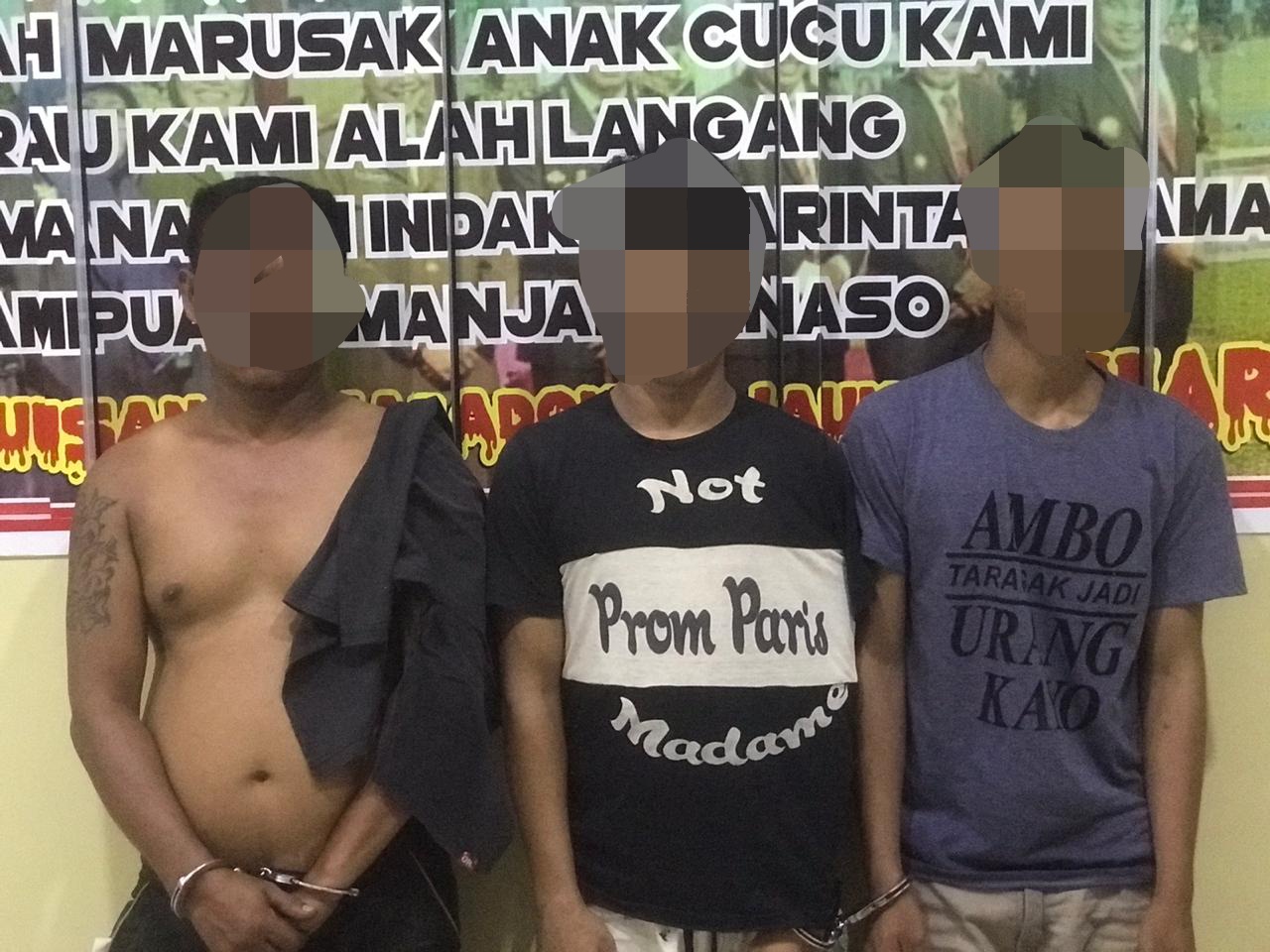 Satnarkoba Polres Dharmasraya Meringkus Tiga Pelaku Diduga Pengedar Narkotika