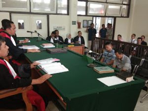 Dua Terdakwa Dugaan Korupsi Kasus  Akses jalan Bandara Atung Bungsu kota Pagaralam dituntut 4 tahun 3 Bulan penjara