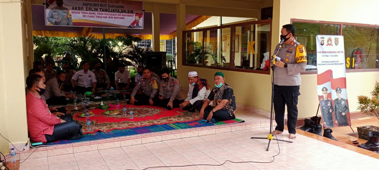 Kapolres Musi Banyuasin Kunker Pertama Di Plakat Tinggi
