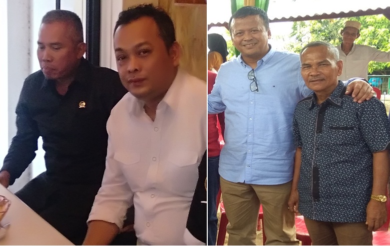 Ketua LAI DPD Sumsel, Syamsudin Djoesman bersama Anggota DPR RI Partai PAN Ir H Achmad Hafisz Tohir (Foto. Sebelah Kiri). Mantan Ketua Persatuan Jaksa Indonesia Wilayah Sumsel Nazaruddin SH, bersama Menteri Kelautan dan Perikanan Indonesia, Dr. Edhy Prabowo SE, MM, MBA. (Foto. Disebelah kanan)/Dokumen: Foto Syarif