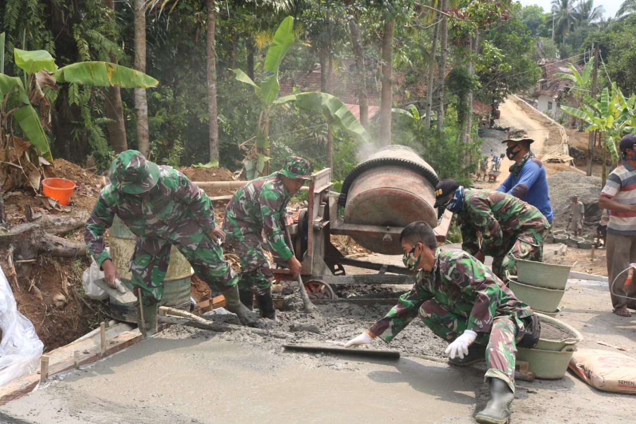 Semangat Kerja Keras Satgas TMMD Reguler Kodim 0708 Purworejo Sudah Nampak Hasilnya