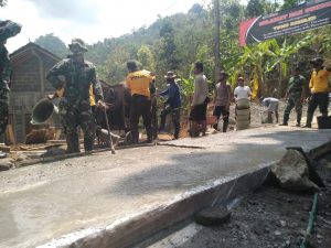 Pengecoran Jalan TMMD Terus Digenjot
