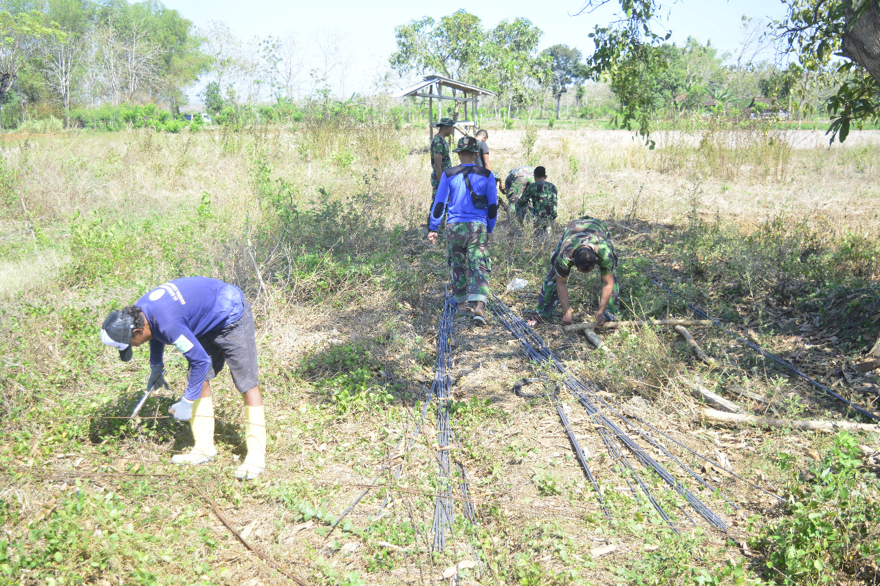 Sasaran Pokok TMMD ke-109,Bak Pembagi Air Mulai di Kerjakan
