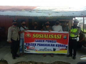 Polsek Pangkalan Kuras Kembali Gelar Sosialisasi Saber Pungli