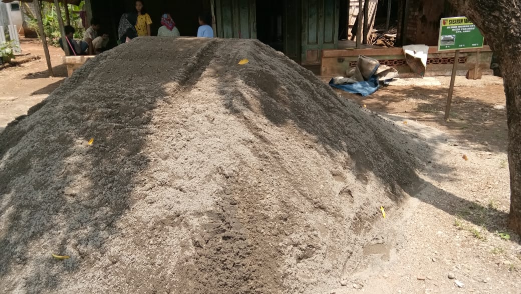 Material Bangunan Untuk Bedah Rumah bapak panji dalam TMMD Sudah Mulai tersedia
