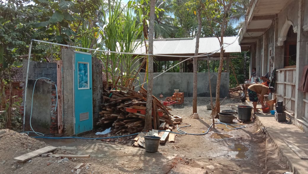 Pembangunan Tempat Wudhu dan MCK Satgas TMMD Capai 80 Persen