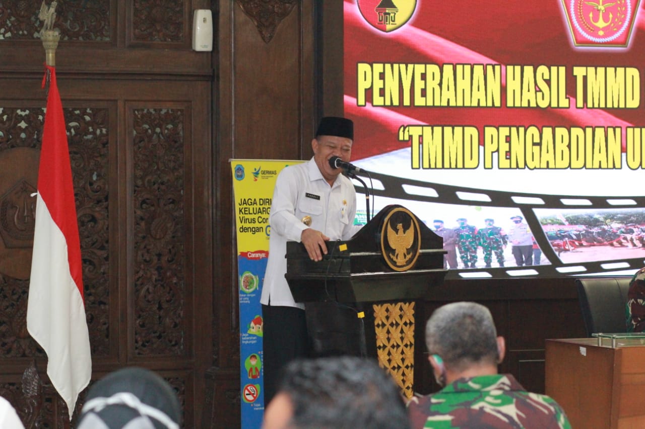 Meski Pandemi, Program TMMD Berjalan Sesuai Protap.