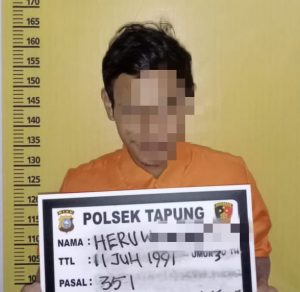 Polsek Tapung Amankan Pelaku Penganiayaan