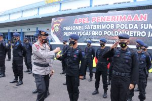 Kapolda Sumsel Pimpin Apel Penyambutan Personel Sat Polda Sumsel Pasca BKO Polda Metro Jaya