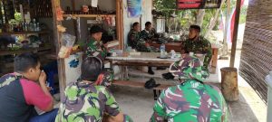 Jam Istirahat, Satgas TMMD Bojonegoro Gunakan Waktu Untuk Koordinasi
