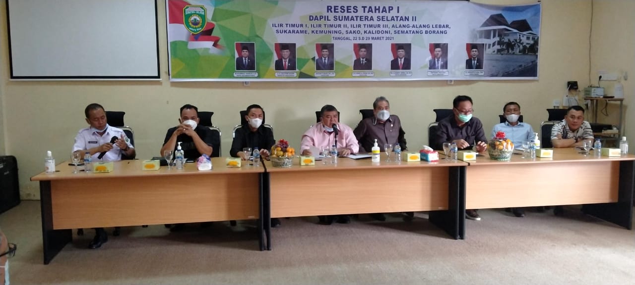 Anggota DPRD Sumsel Dapil II Laksanakan Reses Tahap I Bahas Tentang Kegiatan Belajar Tatap Muka