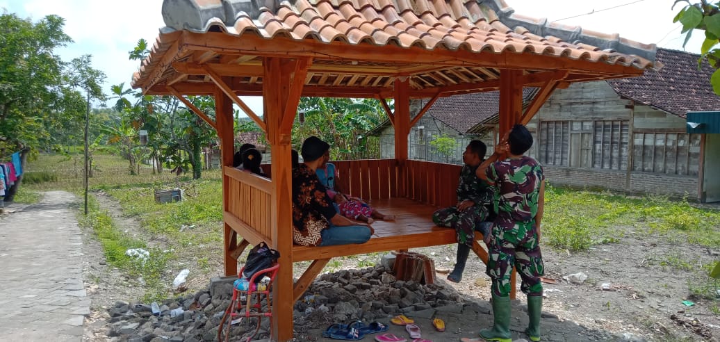 Satgas TMMD Bojonegoro Gencarkan Gerakan Disiplin Protokol Kesehatan 5-M