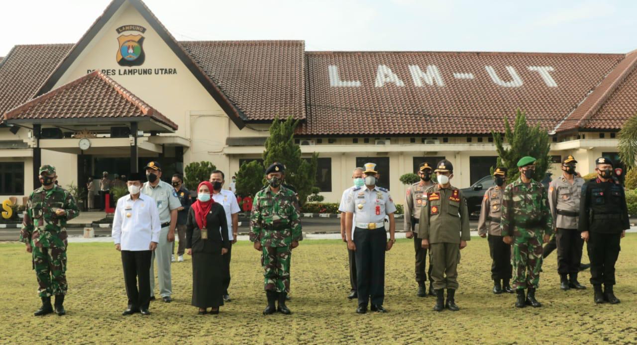 Bupati Lampung Utara Mengahadiri Apel Operasi Ketupat