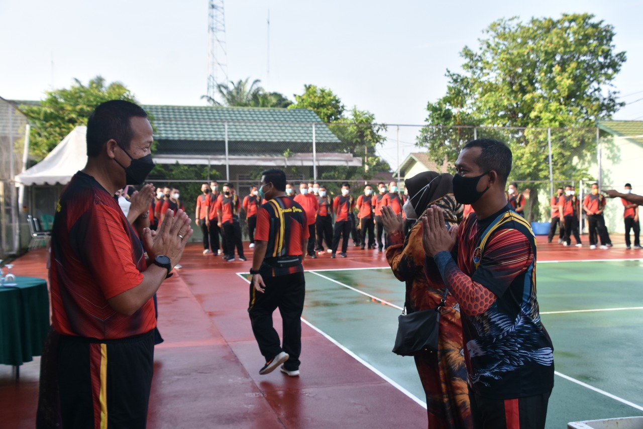 Apel Gabungan Prajurit dan PNS Korem 044/Gapo Pererat Silaturahmi Dalam Suasana Idul Fitri