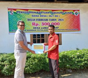 Pemdes Lubuk Terap Bagikan BLT-DD Tahap II
