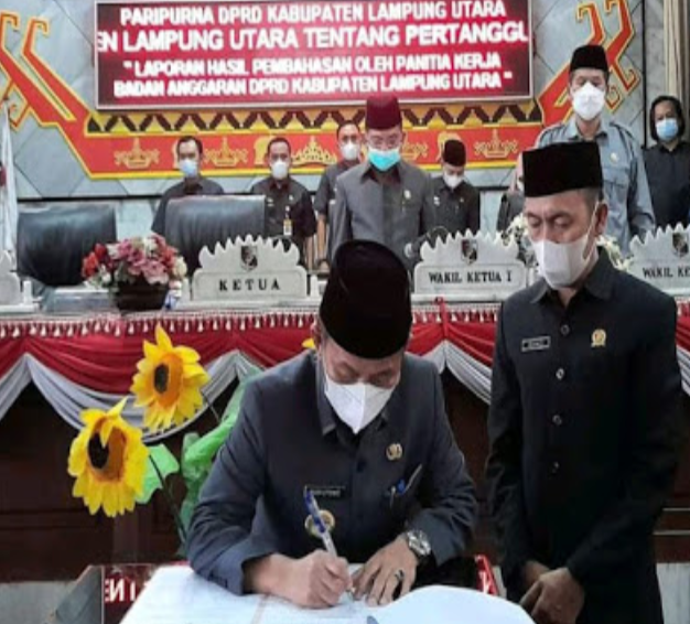 Pemkab. Lampung Utara dan DPRD Membahas LKPJ 2020