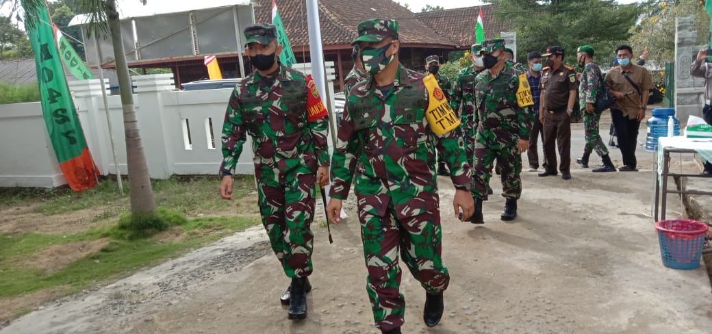Satgas TMMD Ke-111 Kodim 0427/Way Kanan Terima Kunjungan Tim Wasev Markas Besar TNI AD