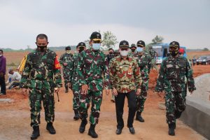 Tim Wasev Irjenad Kunjungi Lokasi TMMD di Lampung Utara Tim Wasev Irjenad Kunjungi Lokasi TMMD di Lampung Utara