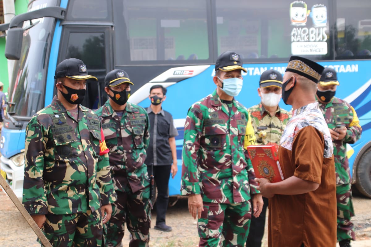 Tim Wasev Mabes TNI AD Tinjau Lokasi TMMD ke-111 Kodim 0412/LU