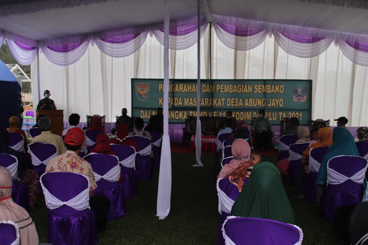 Kunjungan Irjenad ke lokasi TMMD Mematuhi Protkes