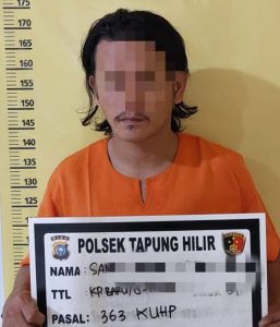 3 Kali Maling Dirumah Tetangganya, Pelaku Ditangkap Unit Reskrim Polsek Tapung Hilir
