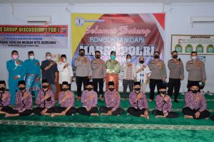 Divhumas Polri Tinjau Langsung Sosialisasi “Terorisme Musuh Bersama” Di Ponpes Al Islam Madani Kampar