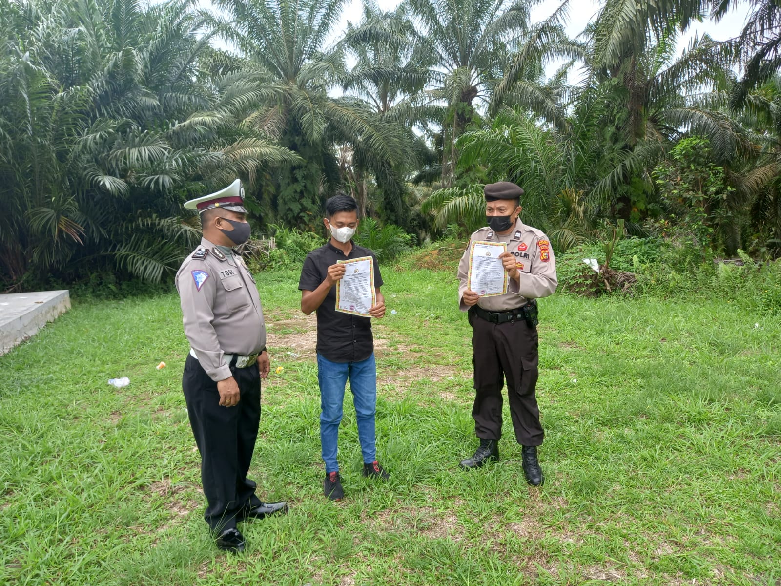 Panit Reskrim Polsek Pangkalan Kuras Pimpin Sosialisasi Karhutla