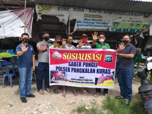Panit II Reskrim Polsek Pangkalan Kuras Pimpin Sosialisasi Saberpungli