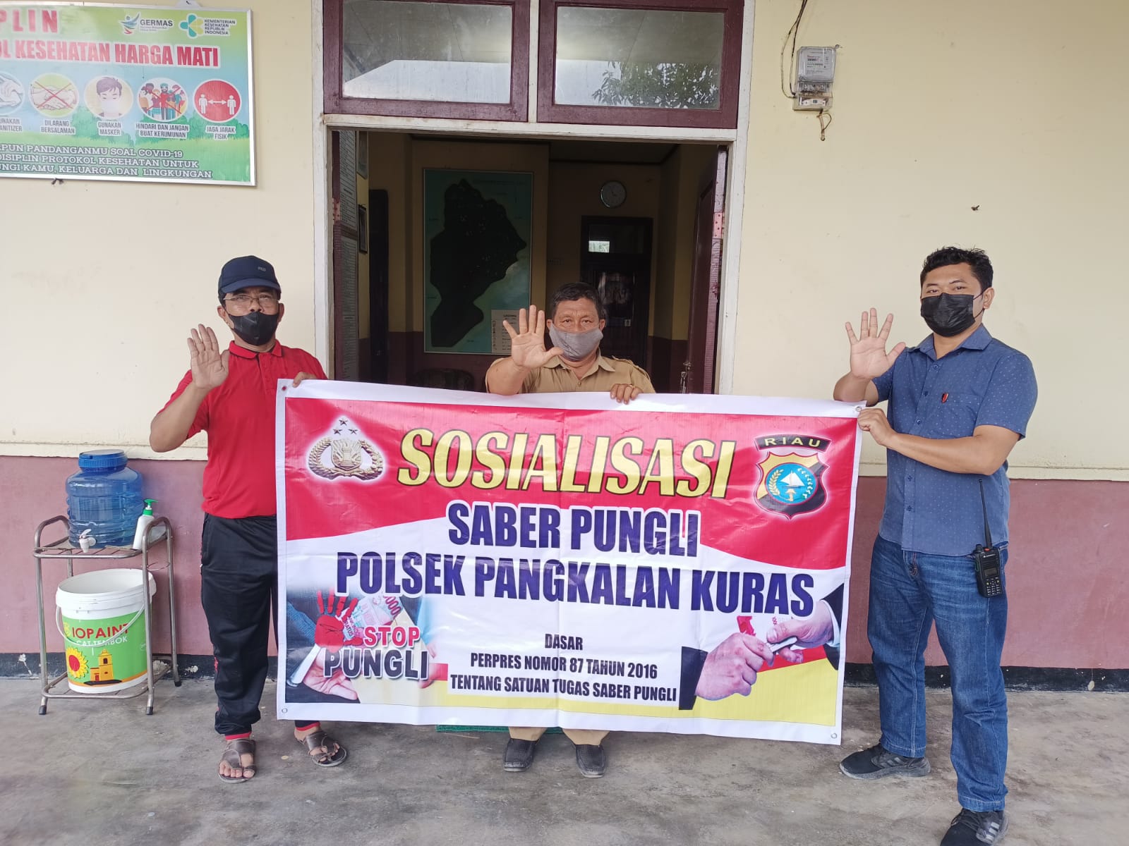 Antisipasi Pungli, Polsek Pangkalan Kuras Sosialisasi Saberpungli