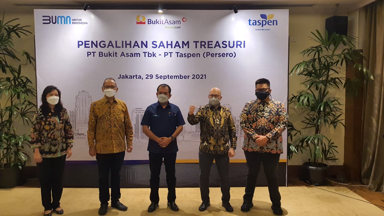 Lepas Saham Treasuri, PTBA Sinergi dengan Taspen dan Sekuritas BUMN