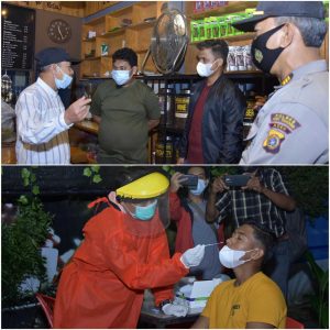 Bupati Bersama Unsur Forkopimda Rajia Jam Oprasi Cafe Agar Kembali Ke Zona Hijau