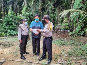 Antisipasi Kebakaran, Polsek Pangkalan Kuras Kembali Sosialisasi Maklumat Kapolda Riau