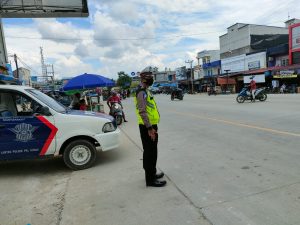 Polsek Pangkalan Kuras Terus Patroli di Jalan Rawan Kecelakaan
