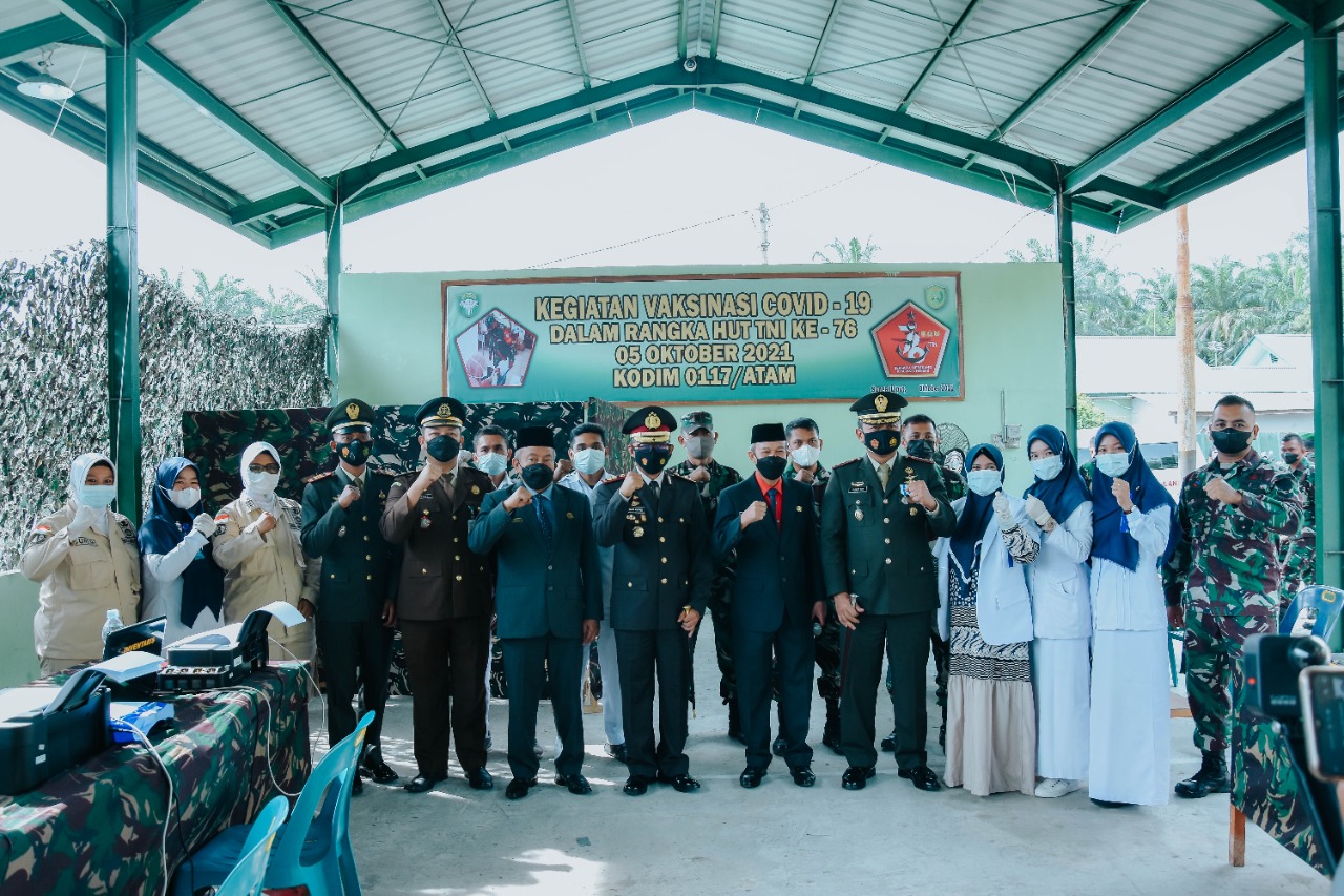 Bupati Beri Apresiasi Di HUT TNI Ke 76 Kepada Dandim 0117 Aceh Tamiang