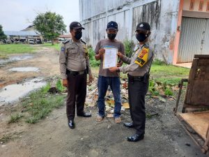 Polsek Pangkalan Kuras Sosialisasi Maklumat Kapolda Riau ke Masyarakat Kelurahan Sorek Satu