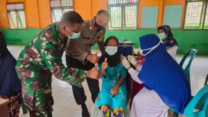 Kapolsek Simpang Kiri Pantau Vaksin Masyarakat Kecamatan Tenggulun