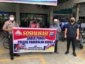 Polsek Pangkalan Kuras Kembali Sosialisasi Saber Pungli ke Petugas Keamanan Bank Polsek Pangkalan Kuras Kembali Sosialisasi Saber Pungli ke Petugas Keamanan Bank