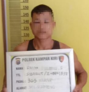 Tertangkap Tangan Oleh Warga, Pelaku Pencurian ini Diserahkan ke Polsek Kampar Kiri Tertangkap Tangan Oleh Warga, Pelaku Pencurian ini Diserahkan ke Polsek Kampar Kiri