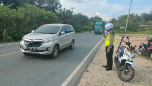 Unit Lantas Polsek Pangkalan Kuras Kembali Patroli R4 Unit Lantas Polsek Pangkalan Kuras Kembali Patroli R4