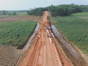 Tangkapan Kamera Drone Perlihatkan Hasil Kerja Satgas TMMD Kodim 0426/TABA