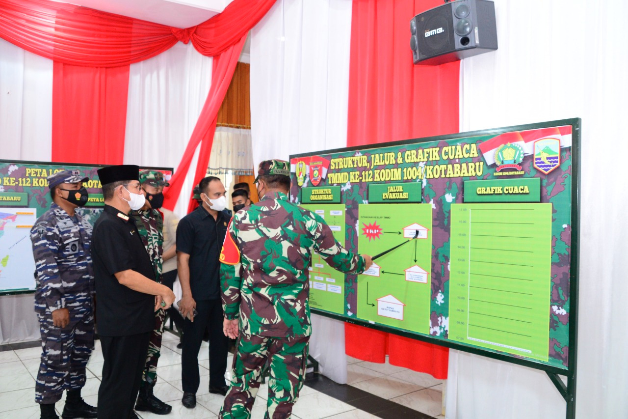 Sinergitas Kunci Sukses TMMD Ke-112 TA 2021 Kodim 10043/ Kota Baru