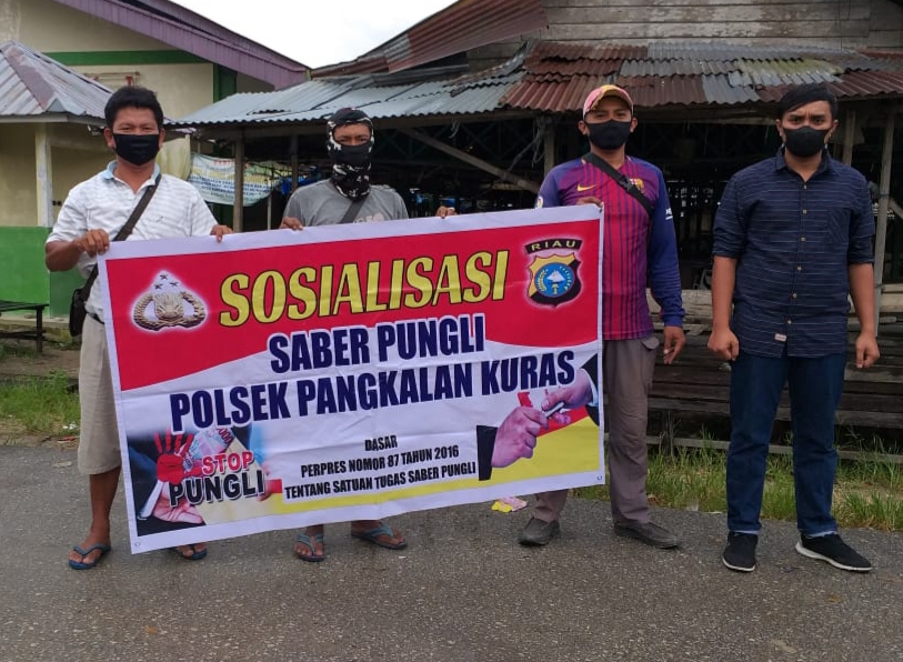 Polsek Pangkalan Kuras Rutin Sosialisasi Saber Pungli ke Generasi Muda