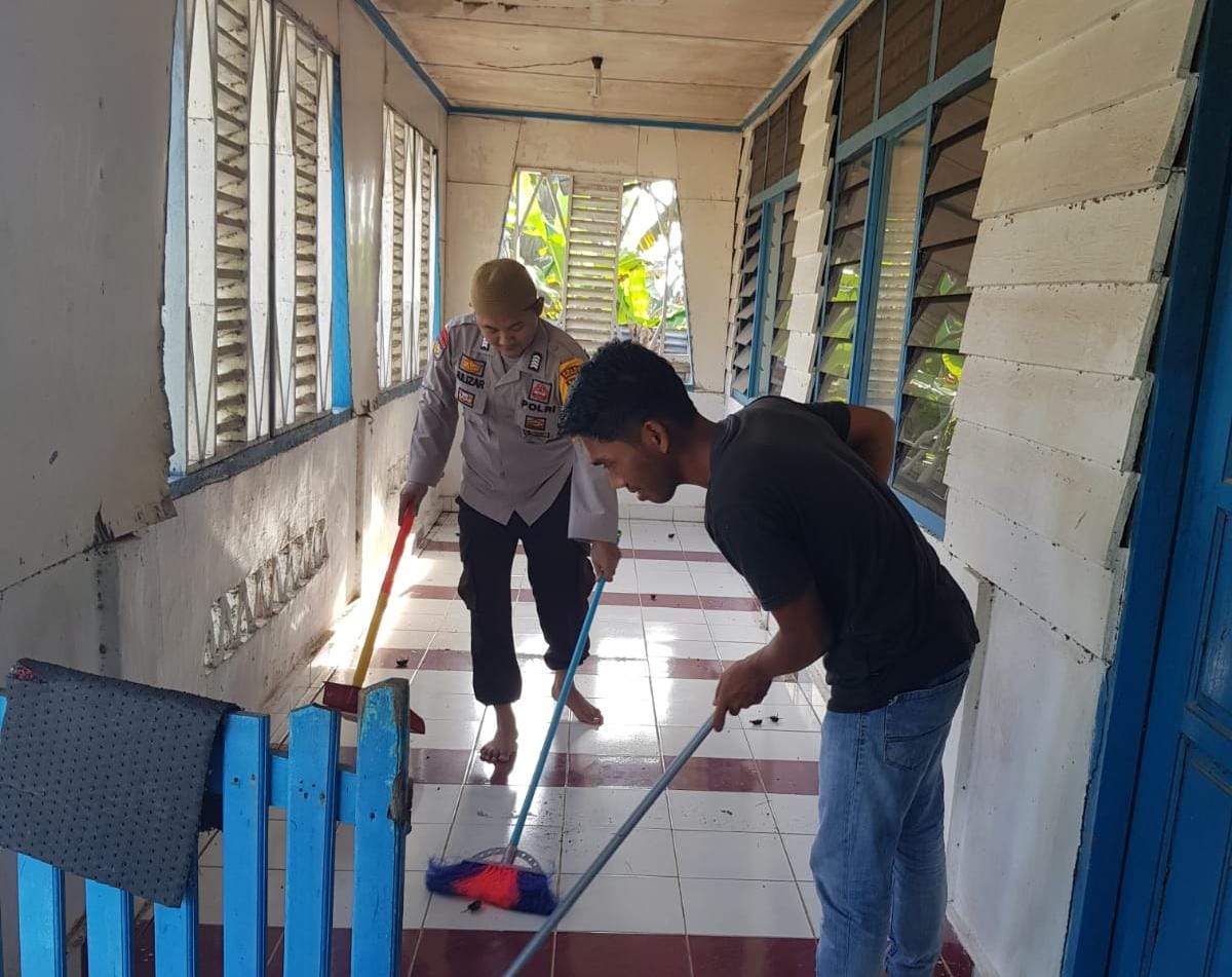 Sambut HUT Bhayangkara, Personil Polsek Teluk Meranti Gelar Berbagai Kegiatan