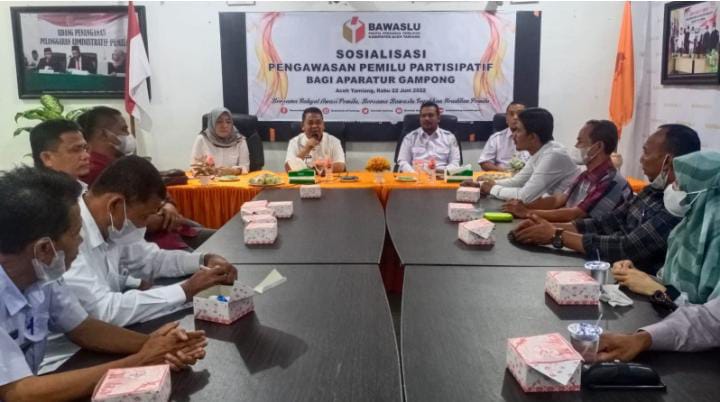 Sekda Asra Buka Kegiatan Sosialisasi Pengawasan Pemiluh Partisipatif oleh Panwaslih Aceh Tamiang