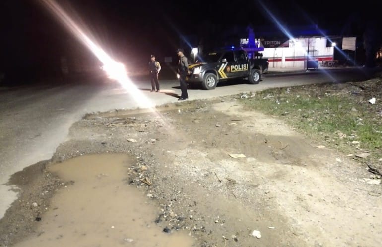 Pelihara Kamtibmas, Polsek Pangkalan Lesung Patroli Blue Light