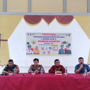 Kapolsek Kerumutan Sosialisasi Pencegahan Karhutlah dan Waspada Covid-19 Kapolsek Kerumutan Sosialisasi Pencegahan Karhutlah dan Waspada Covid-19