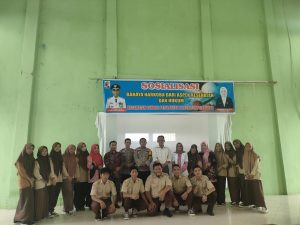 Bahaya Narkoba, Polsek Bunut Hadiri Kegiatan Sosialisasi di Kecamatan Bandar Petalangan