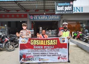 Untuk Mengatasi Pungutan Liar, Polsek Teluk Meranti Lakukan Sosialisasi Ini
